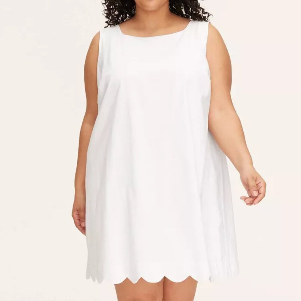 kate spade new york x Target Women's White Scalloped Mini Shift Dress